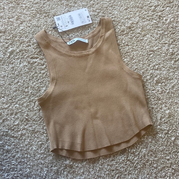 Zara Tops Nwt Zara Cropped Tank Top Poshmark